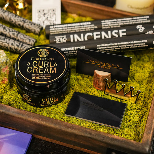 Top of the crown curl cream